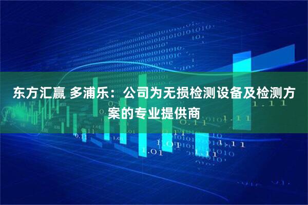 东方汇赢 多浦乐：公司为无损检测设备及检测方案的专业提供商